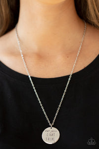 Light It UP - Silver Paparazzi Necklace