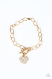 Lots of Love - Gold Paparazzi Bracelet