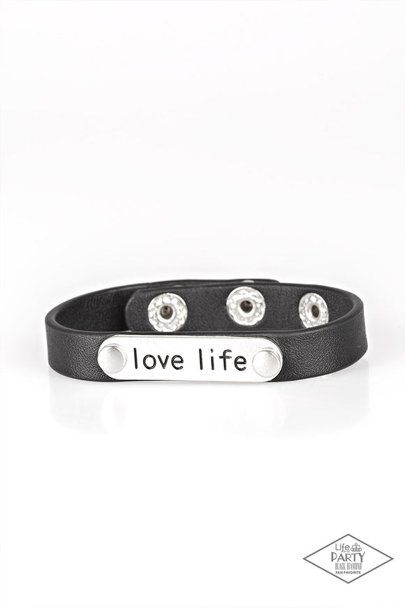 Love Life - Black Paparazzi Bracelet Wrap