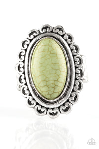 Madly Nomad - Green Paparazzi Ring