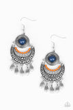 Mantra To Mantra - Multi Orange Paparazzi Earrings