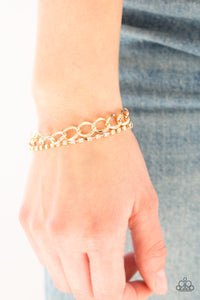 Material Girl - Gold Paparazzi Bracelet