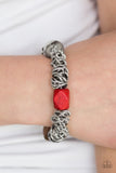 Mesmerizingly Magmatic - Red Paparazzi Bracelet