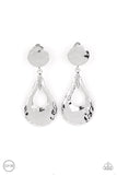 Metallic Magic - Silver Clip-on Paparazzi Earrings