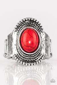 Modern Mesa - Red Paparazzi Ring