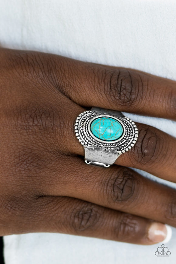 Modern Mesa - Blue Paparazzi Ring