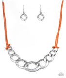 Naturally Nautical - Orange Paparazzi Necklace