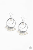 New York Attraction - White Paparazzi Earrings