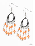 Not The Only Fish in The Sea - Orange Paparazzi Earrings