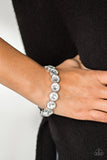 Number One Knockout - White Paparazzi Bracelet