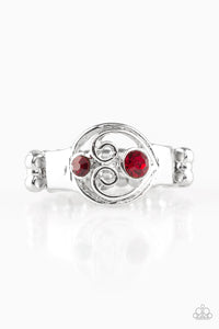 Oceanic Bliss - Red Paparazzi Ring