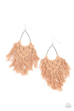 Oh MACRAME Oh My - Brown Paparazzi Earrings