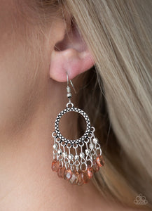 Paradise Palace - Brown Paparazzi Earrings