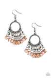 Paradise Palace - Brown Paparazzi Earrings