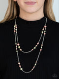 Pearl Promenade Multi - Orange Paparazzi Necklace