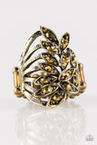 Perennial Paradise - Brass Paparazzi Ring