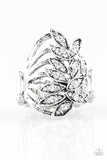 Perennial Paradise - White Bling Paparazzi Ring