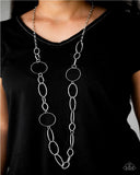 Perfect Mismatch - Silver Paparazzi Necklace