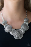 Prehistoric Powerhouse - Silver Paparazzi Necklace