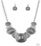 Prehistoric Powerhouse - Silver Paparazzi Necklace