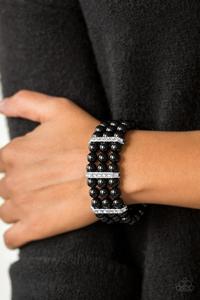 Put On Your Glam Face - Black Paparazzi Bracelet