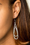 Reign Storm - Silver Paparazzi Earrings