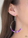 Retro Rural - Purple Paparazzi Earrings