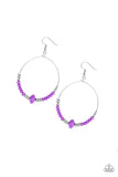 Retro Rural - Purple Paparazzi Earrings