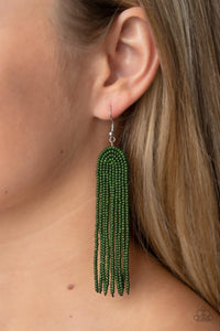 Right as RAINBOW - Green Paparazzi Earrings