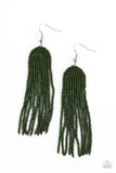 Right as RAINBOW - Green Paparazzi Earrings