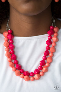 Rio Rhythm Multi - Orange Paparazzi Necklace