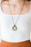 Rippling Relic - Brass Paparazzi Necklace