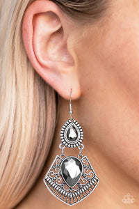 Royal Remix - Silver Paparazzi Earrings