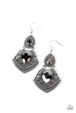 Royal Remix - Silver Paparazzi Earrings