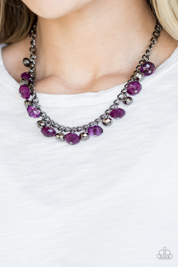 Runway Rebel - Purple Paparazzi Necklace