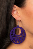 SEA Le Vie! - Purple Paparazzi Earrings