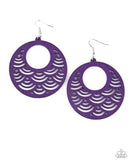 SEA Le Vie! - Purple Paparazzi Earrings