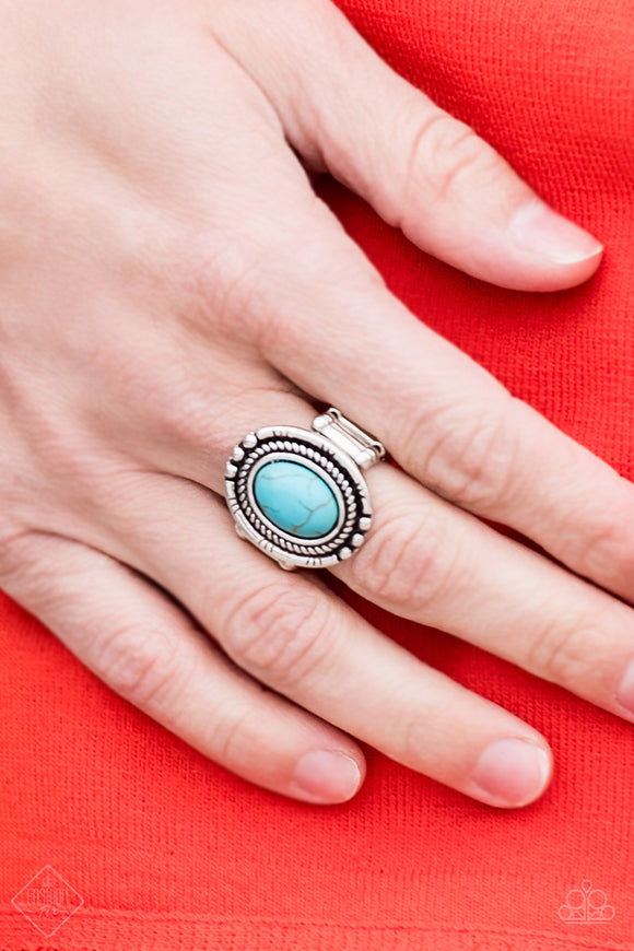 SandStone Sanctuary - Blue Paparazzi Ring