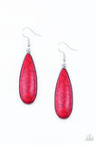 Santa Fe Skies - Red Paparazzi Earrings