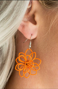 Springtime Serenity - Orange Paparazzi Earrings