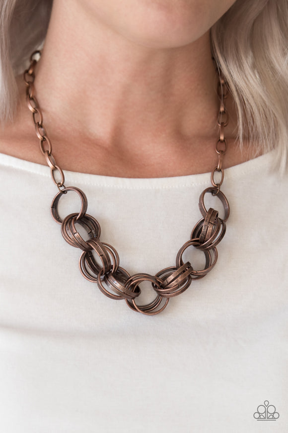 Statement Made - Copper Paparazzi Necklace