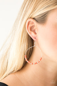 Stone Spa - Orange Paparazzi Earrings