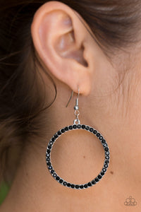 Stoppin' Traffic -  Black Paparazzi Earrings