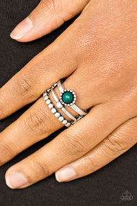 Summer Retreat - Green Paparazzi Ring