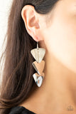 Terra Trek - Silver Paparazzi Earrings