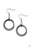 The Gleam Of My Dreams - Black Paparazzi Earrings