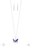 The Social Butterfly Effect - Multi / Iridescent Paparazzi Necklace Set