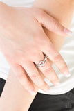 The Perfect Matchmaker - White Bling Paparazzi Ring