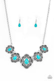 Too Many Chiefs - Blue Paparazzi Necklace