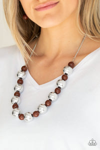 Top Pop - Brown Paparazzi Paparazzi Necklace Set